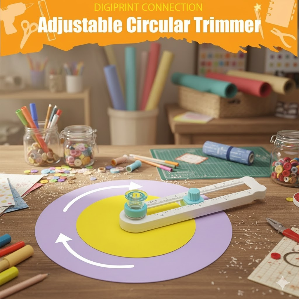 2-20cm Cortador Circular De Papel De Com Balança Ajustável Portátil Para Composto em Oferta na Shopee