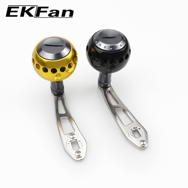 EKFan Aluminum Alloy 87MM Baitcasting Fishing Reel handle for shimano/daiwa/abu Baitcasting lure reel diy parts