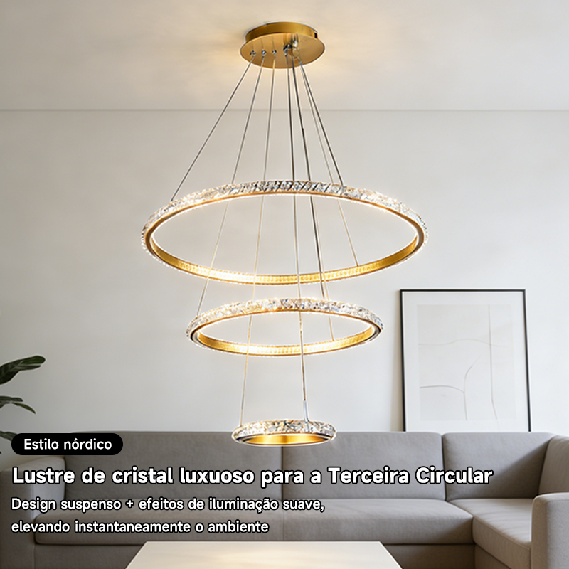 3 Cores Em 1 Luz Sala De Estar Diamante Lustre Cozinha Led Lâmpada Do Teto Nordic Moderno Decoração