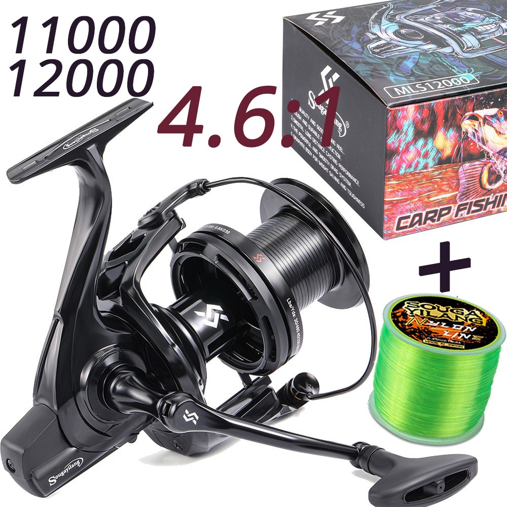Sougayilang Max Drag 25kg Carretel De Pesca Giratório Direita/Esquerda Alça Intercambiável De Corte À Máquina Para Água em Oferta na Shopee