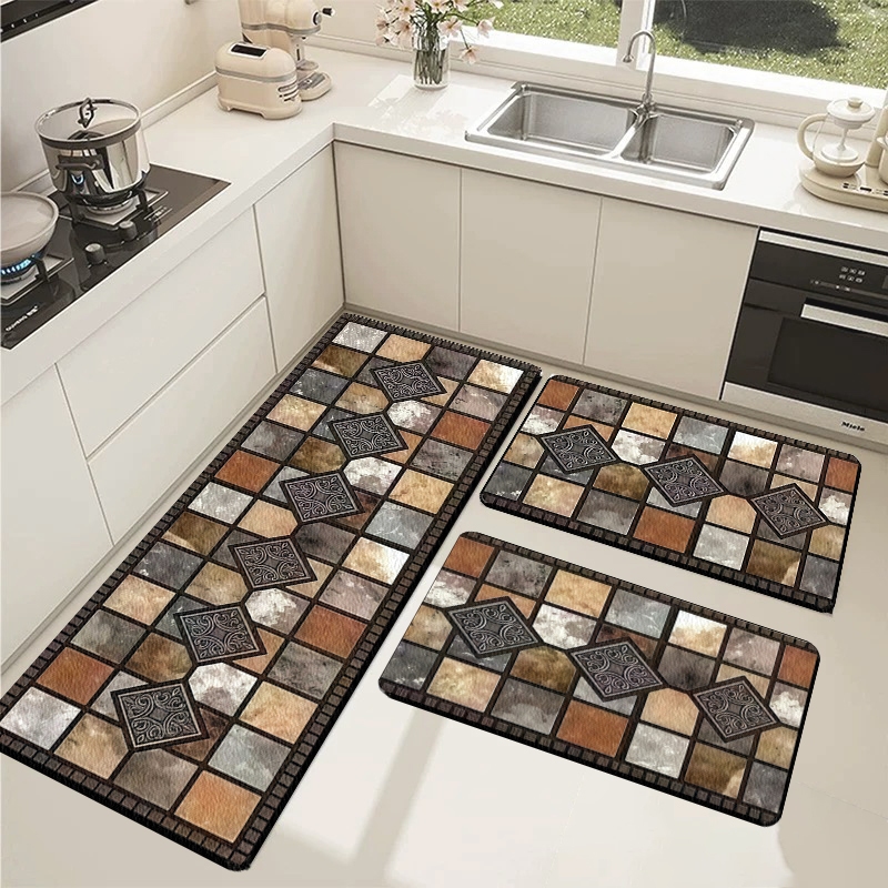 3 Peças Kit Tapete Ecológico de Argila Diatomácea - Garantia Dupla de Absorção e Antiderrapante