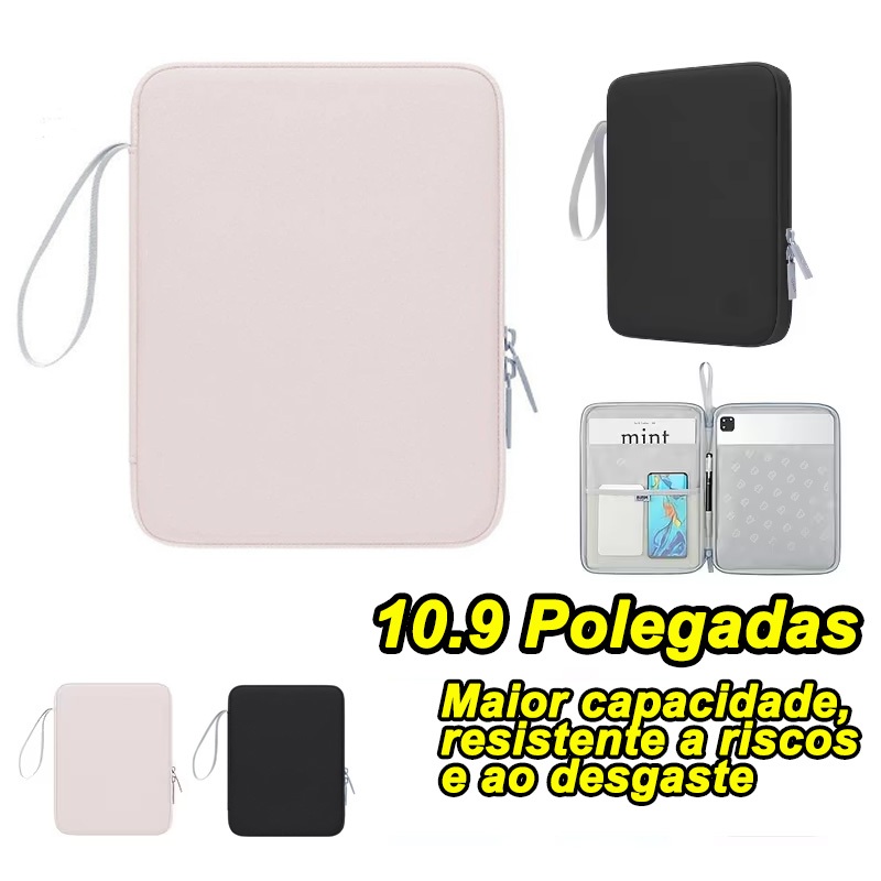 Capa Case Bolsa Pasta Para Tablet Galaxy S6lite/S7/S8Xiaomi 6PRO /Redmi pad SE/ Pro iPad 7 à Pro 10.9” Polegadas