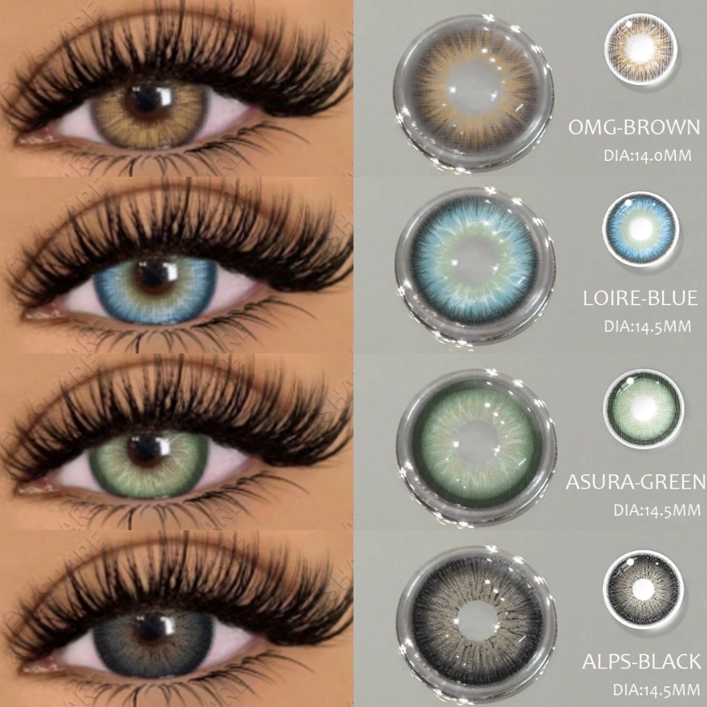 Lentes De Contato Marrons Moda Cor Azul Perfeitas Para Festas Pupilas De Beleza Cinza Envio Rápido Do Brasil em Oferta na Shopee