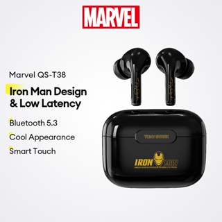 Fones De Ouvido Bluetooth Marvel QS-T38 E Sem Fio Com Design Do Homem De Ferro 5.3 Mais Jogos De Baixa Latência em Oferta na Shopee