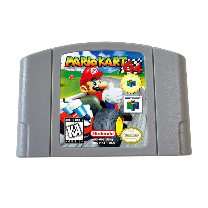 Cartucho De Jogo Mario Kart 64 N64 Versão Dos Eua Para CONSOLE De Jogos De 64 Bits