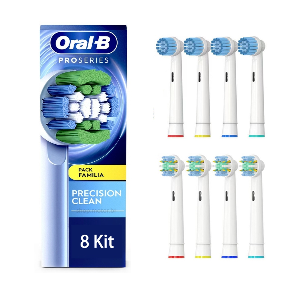 8 Kit Oral-B EB30 Cabeças De Escova De Dentes Elétrica De Limpeza Profunda Tripla 2D , 3D , D12 , D16 em Oferta na Shopee