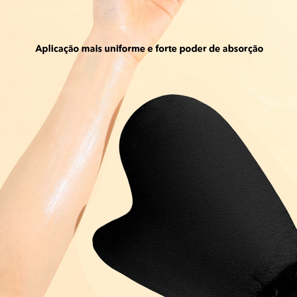 luvas para aplicação reutilizáveis 1 unidade loção corporal mousse aplicação precisa sem resíduo perfeito