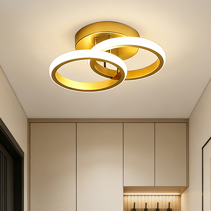 Luminária De Teto Plafon Led Moderna 3 Cores Lustre para Corredor Sala Quarto Cozinha