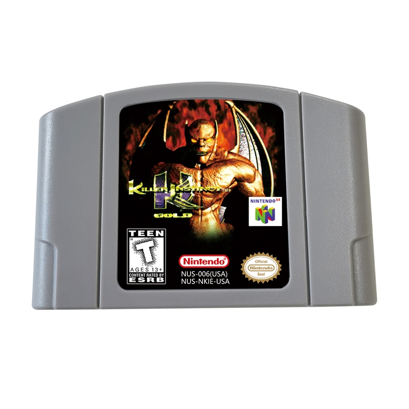 Cartucho De Jogo Killer Instinct Gold N64 Versão Dos Eua Para CONSOLE De Jogos De 64 Bits