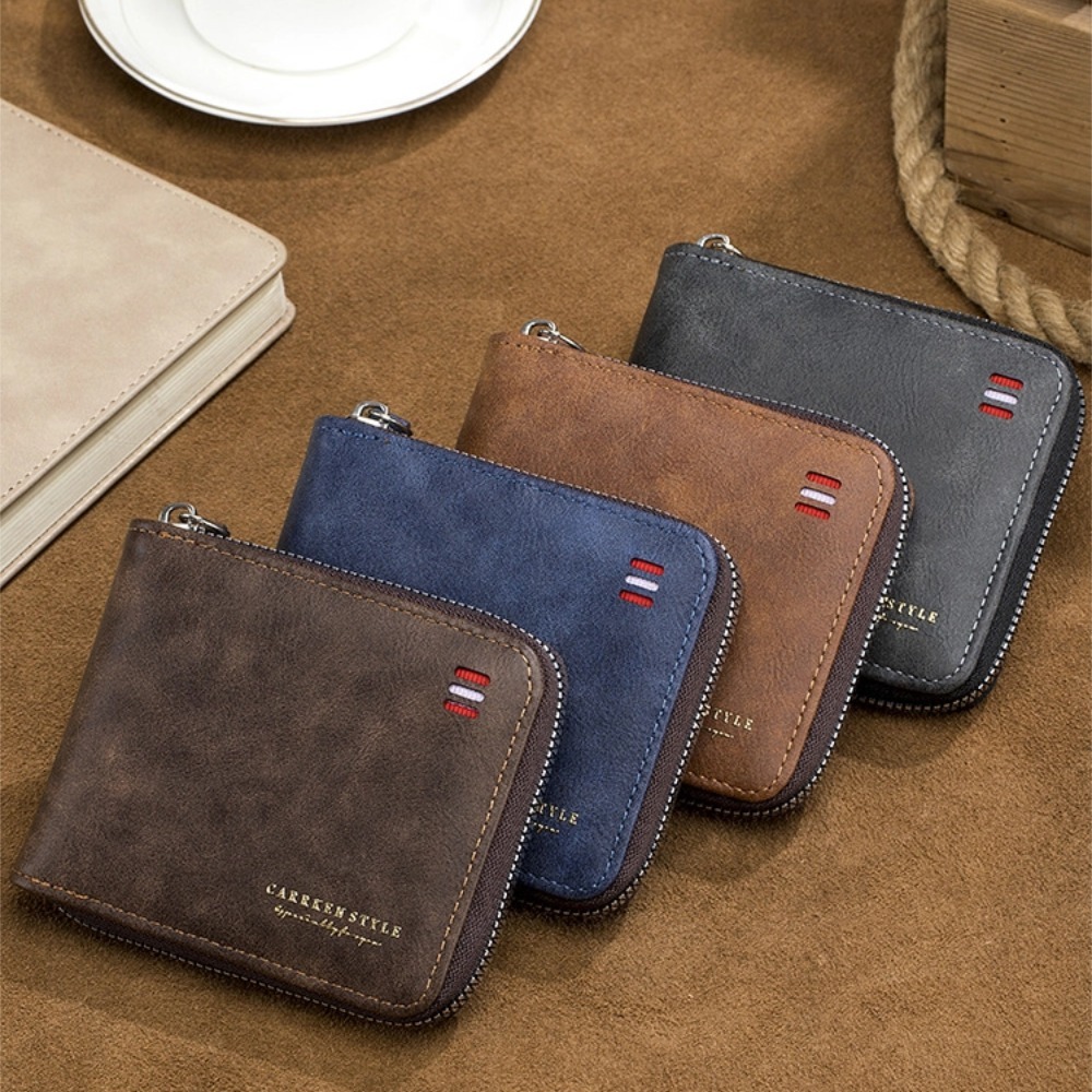 Carteira Multifuncional com 10 Compartimentos para Cartões: Bolsa para Celular + Bolsa com Zíper