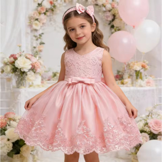 Vestido De Bebê Menina Recém-Nascido Festa Aniversário Batizado Batismo 1o Ano Casamento Traje Para Crianças em Oferta na Shopee