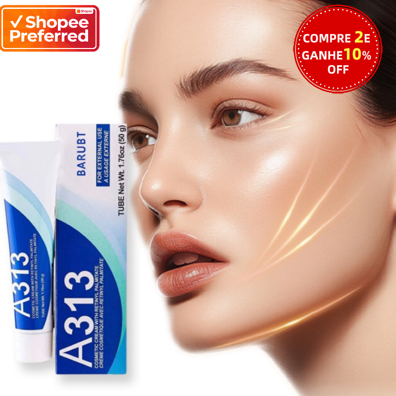 A313 Concentrado Puro de Vitamina A com Retinol | Creme para Linhas Finais, Manchas, Pele Oleosa e Acne em Oferta na Shopee