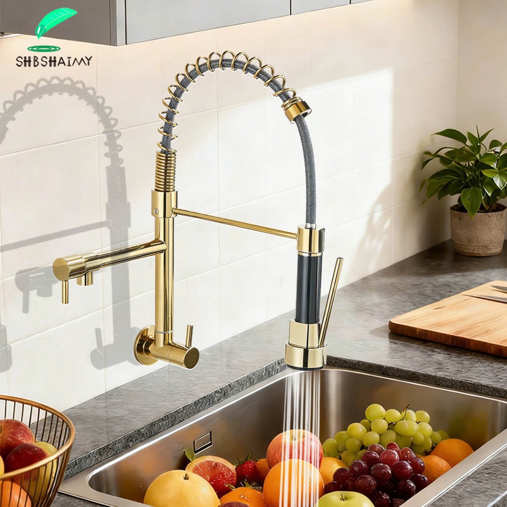 Torneira de Cozinha Giratória 2 em 1 360° de Aço inoxidável 304 Montada na Parede em Oferta na Shopee