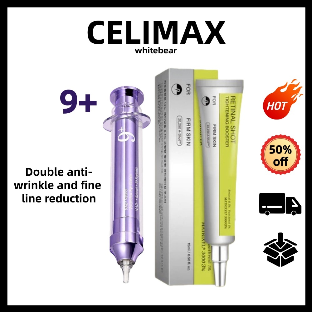 4.4 [CELIMAX] the Vita-A Retinal Shot Tighting Booster 15ML E No . 9 NAD Retinol Volumetox Eye Cream 10ml/Dupla O Efeito
