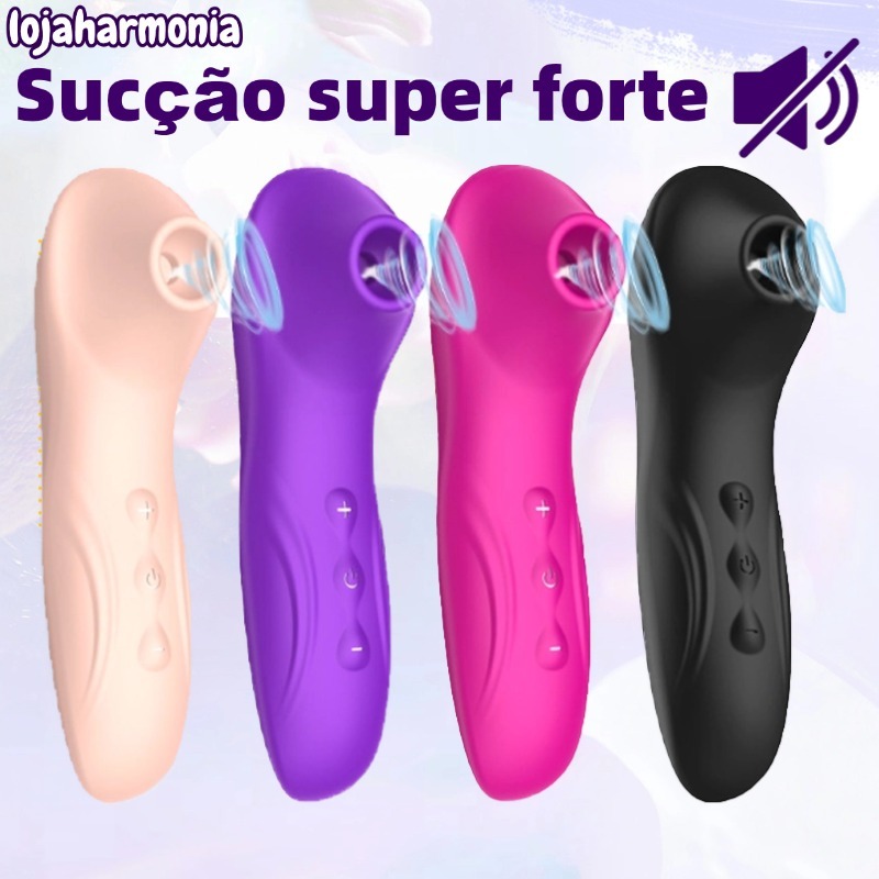 Vibrador Estimulador Sugador de Clitóris e Mamilo Recarregável 10 frequências de Sucção em Oferta na Shopee