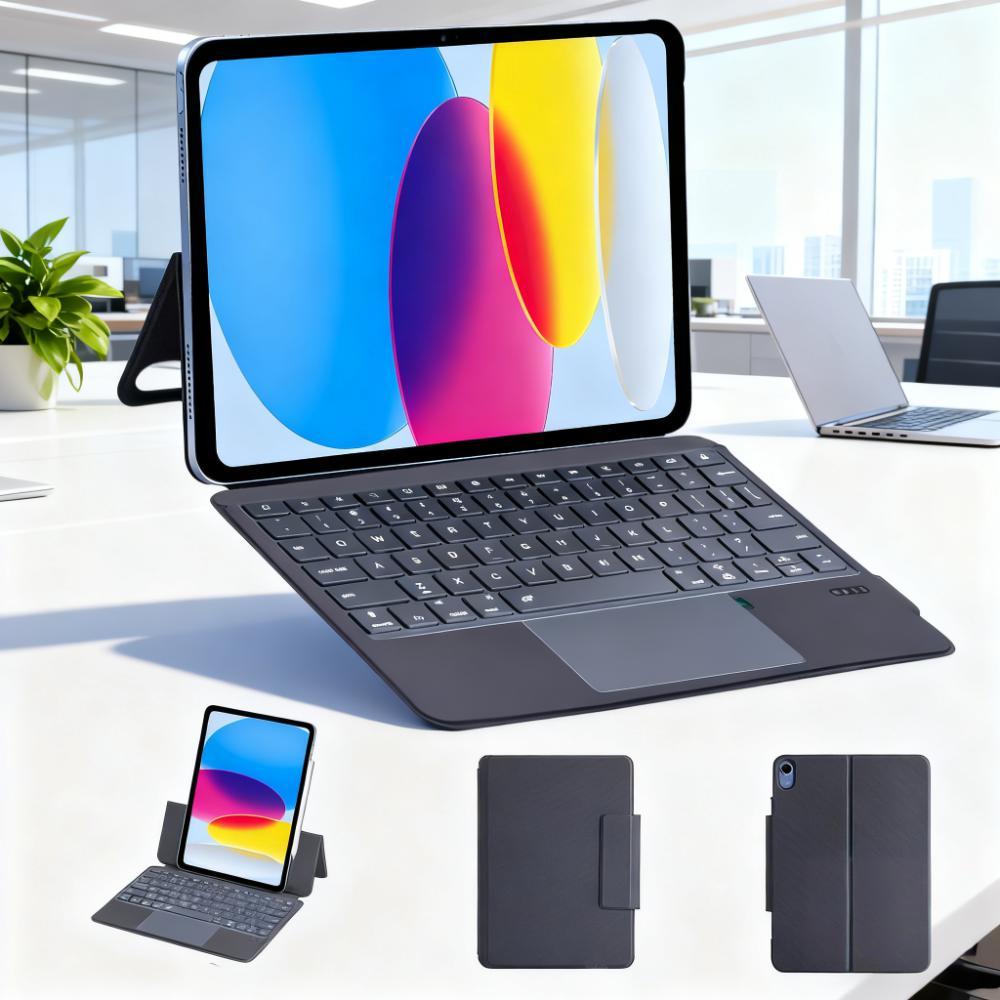 TASSOS Capa Com Teclado Bluetooth Para iPad 10ª /11ªGeração 10,9 Polegadas Mágico Com Trackpad Multitoque