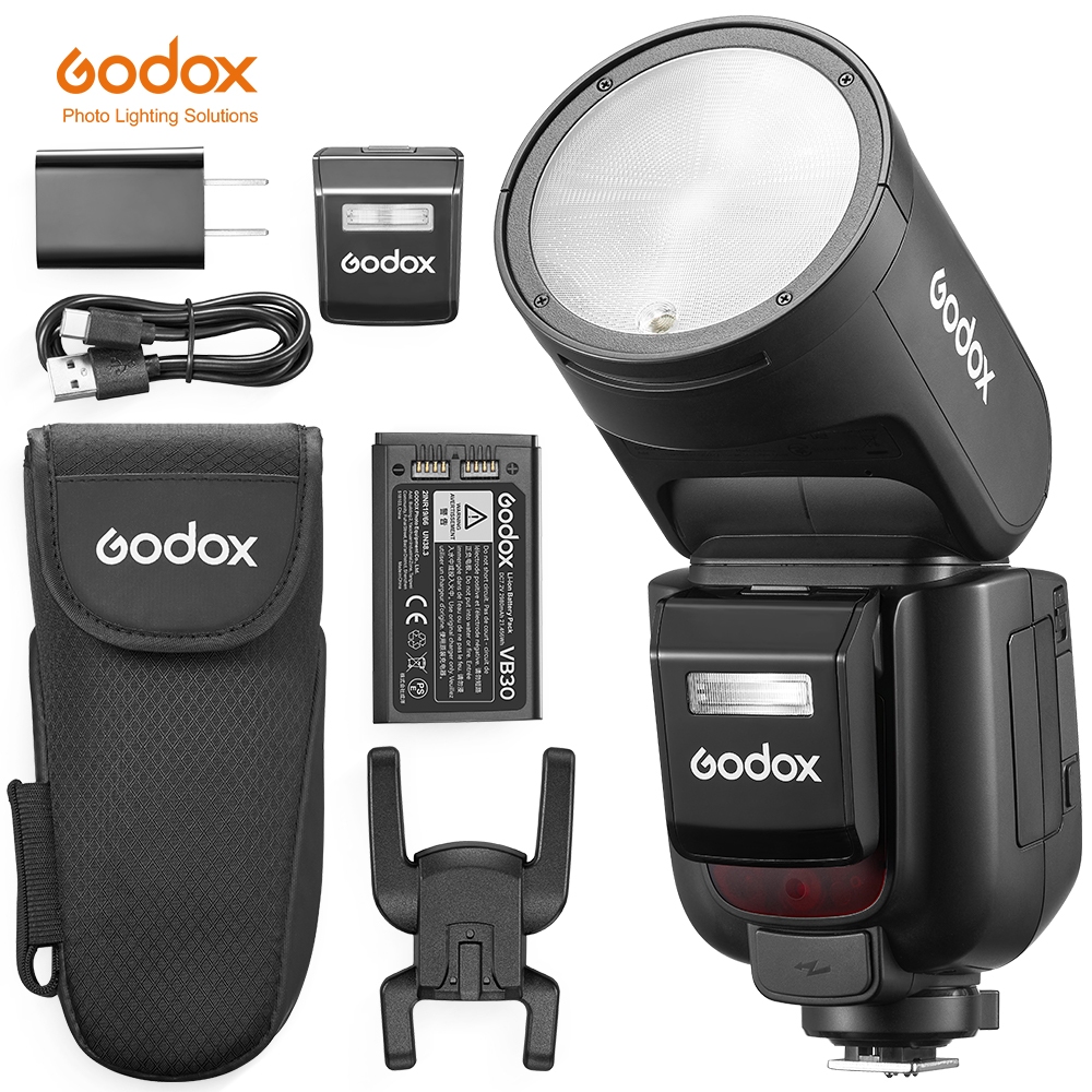 Godox V1PRO TTL HSS Li-ion Câmera De Cabeça Redonda Flash Speedlight Sem Fio