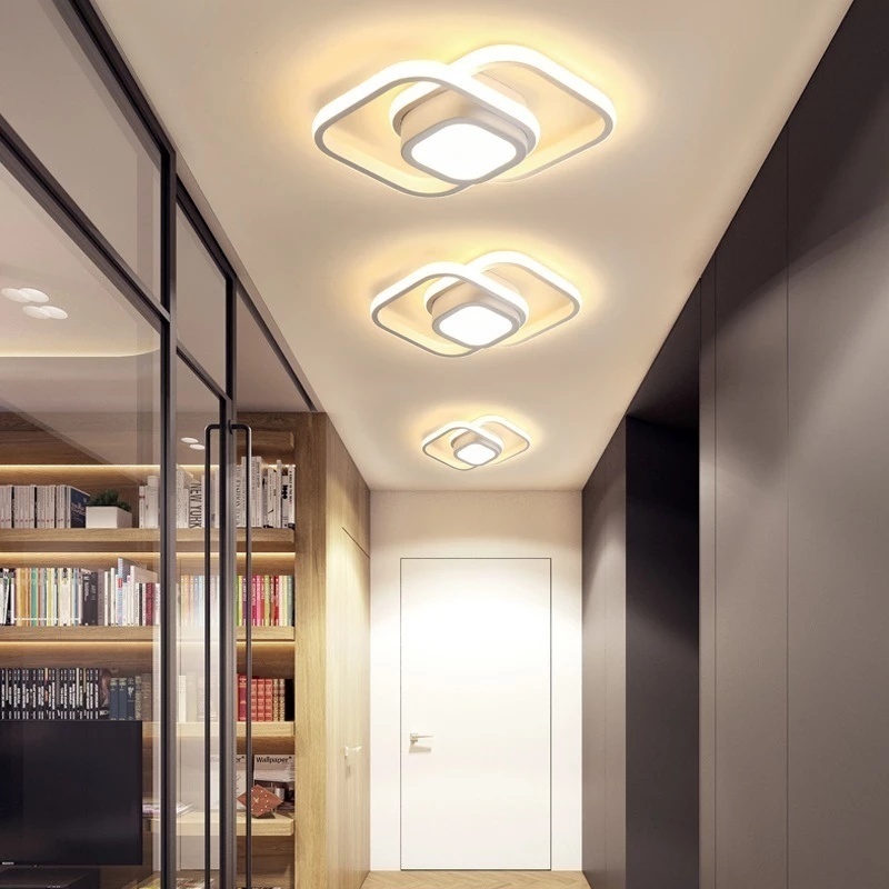Luminária De Teto Plafon Led Moderna Lustre para Corredor Sala Quarto Cozinha~
