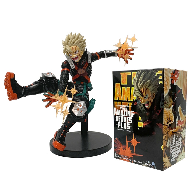 18cm Japão Anime Meu Herói Academia Temporada Final Bakugou Katsuki Liberação Habilidade PVC Figuras De Ação Modelo Desk