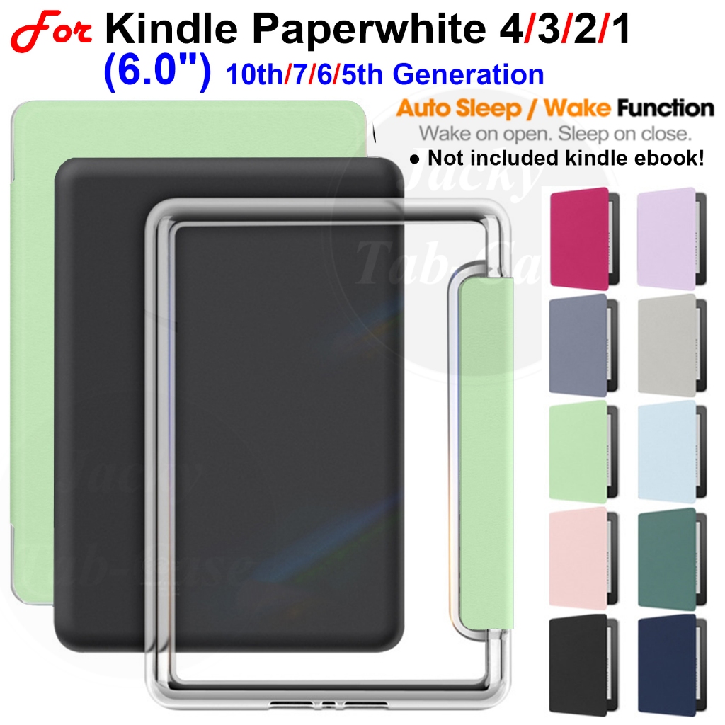 Para Kindle Paperwhite 1 2 3 4 10ª 7ª 6a 5o Geração 6" DP75SDI EY21 PQ94WIF Acrílico De Alta Qualidade Capa De Flip