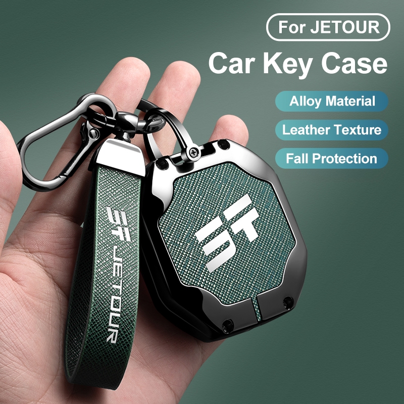 [Estoque Pronto] Capa De Chave De Carro Em Liga De Couro Para Jetour T1 T2 Chery T2 Traveller Proteção De Alta Qualidade