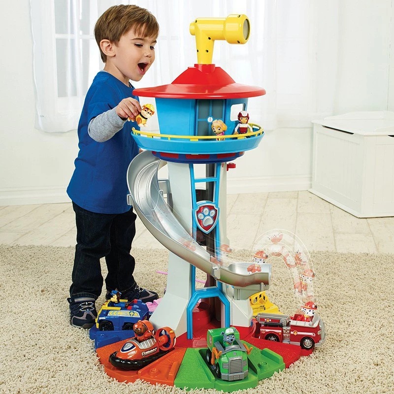 Brinquedo Infantil Paw Patrol Torre De Observação Sede Base Veículo De Resgate em Oferta na Shopee