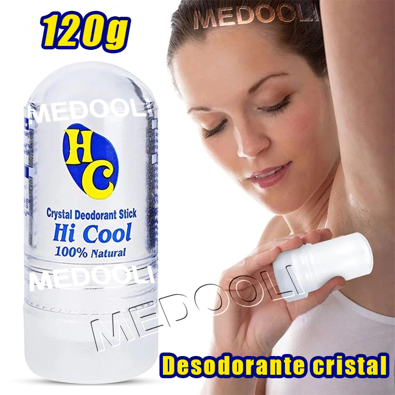 (120g)Desodorante cristal pedra Natural Pode ser usado em todo o corpo para melhorar o odor corporal Antitranspirantes