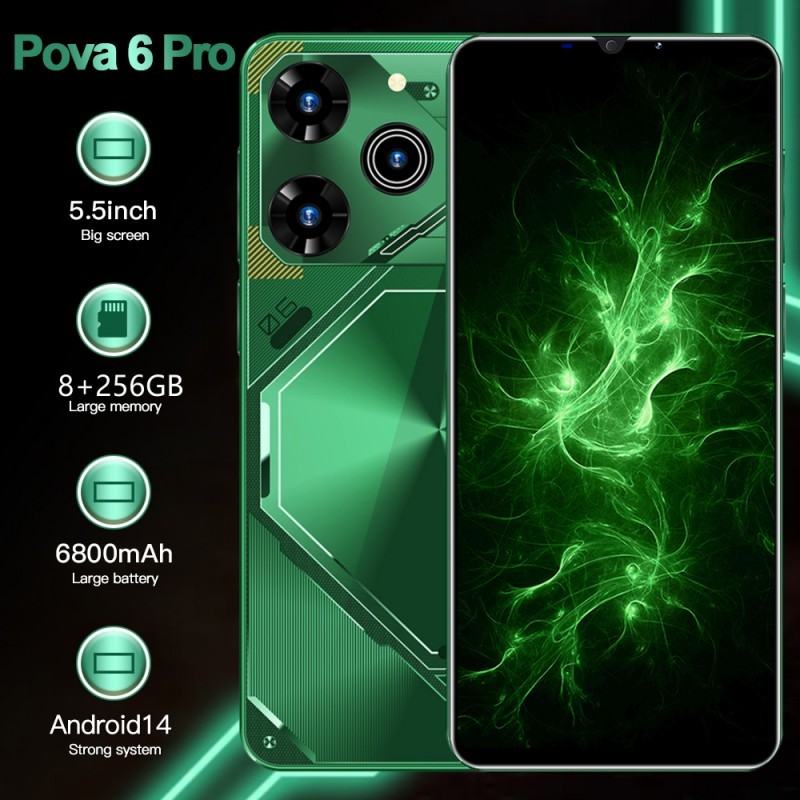 Pova6 Pro 8+256gb Celular 5.5Polegadas Tela Android Smartphone Celular Barato — R$ 299,00 em Shopee, 41% OFF
