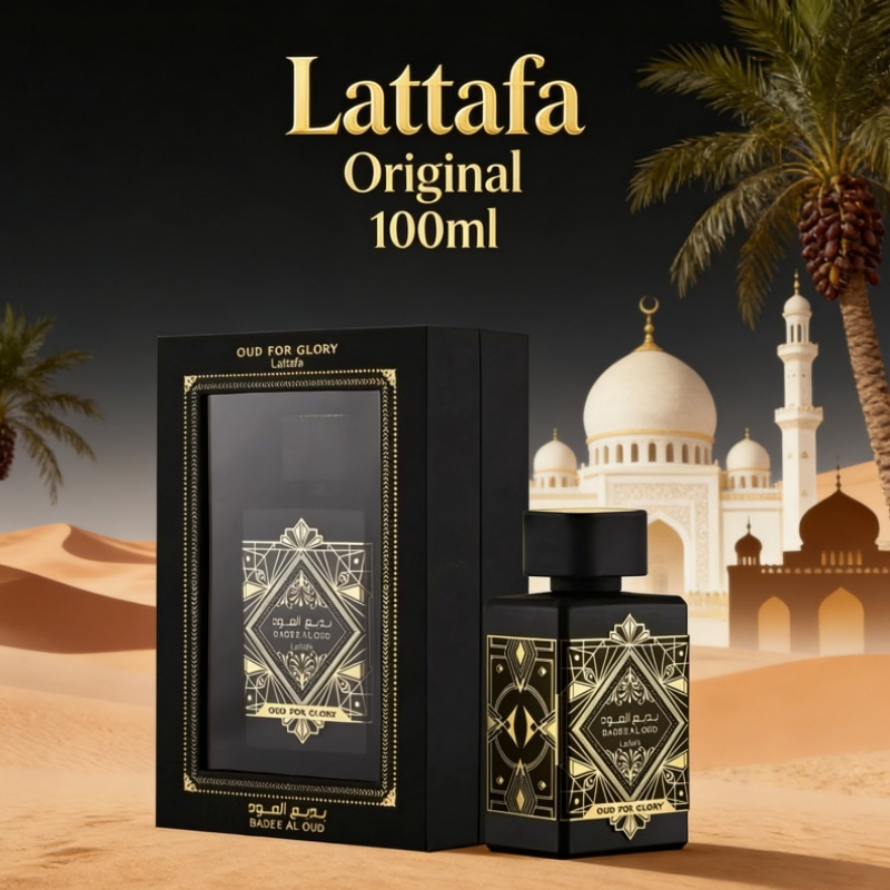 Perfume Árabe Masculino Lattafa Bade'e Al Oud For Glory Eau de Parfum 100ML Spray Original