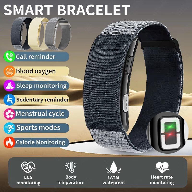 LIGE Sem Tela Pulseira Inteligente Homem Mulher Casal Relógio ECG Freqüência Cardíaca Pressão Arterial À Prova Dwaterpro em Oferta na Shopee