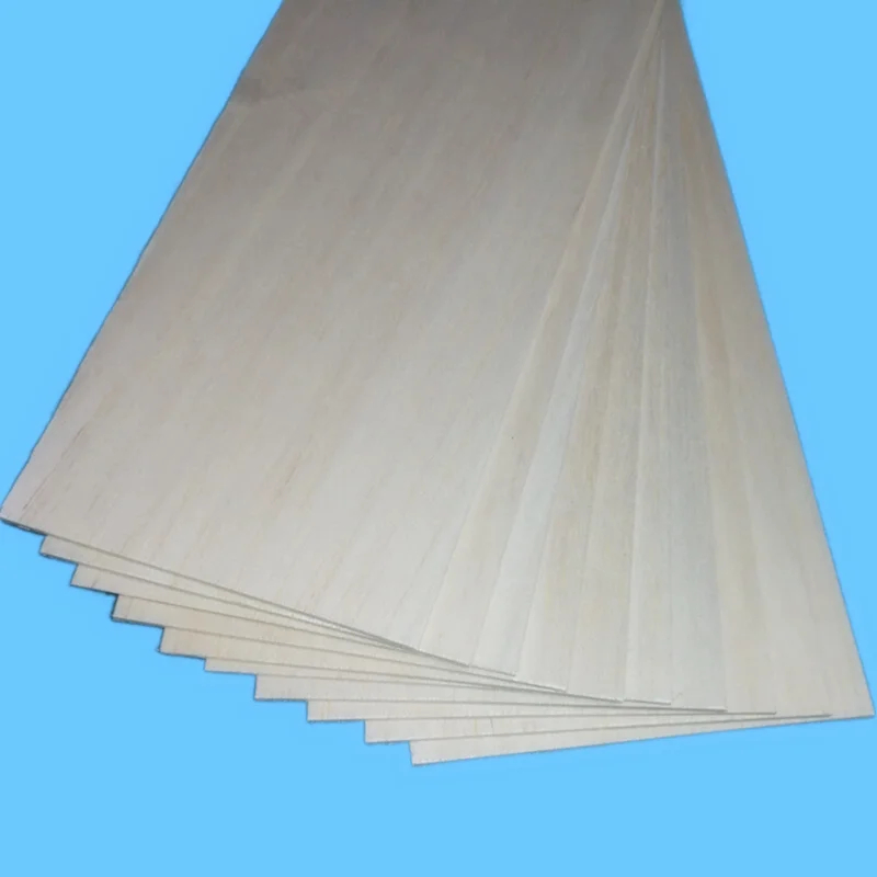 Chapas Madeira Balsa 5 Unid. 400x100mm - Espessura 0.75 a 10mm para Aeromodelismo, Maquetes e Artesanato | Fácil Corte