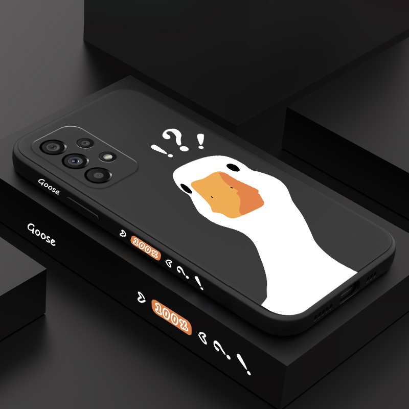 Capa De Telefone Pato Confuso Para Samsung Galaxy A54 A34 A24 A14 A04 A04S A73 A53 A33 A23 A13 A03 A03S 4G 5G Embalagem 