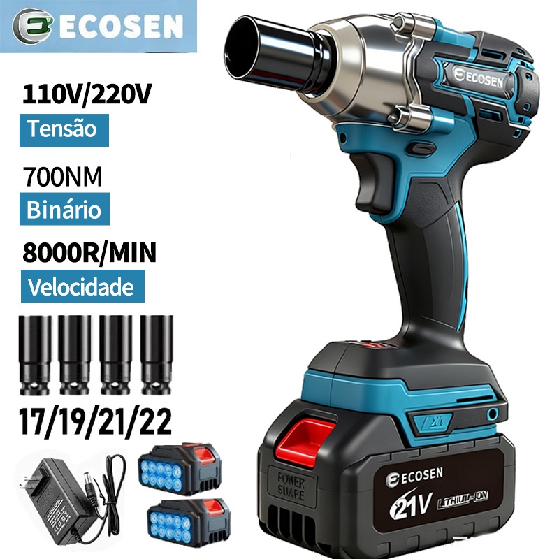 Chave De Impacto , Fenda Resistente , Carregador Portátil De 1/2 " 21v De Dupla Voltagem em Oferta na Shopee