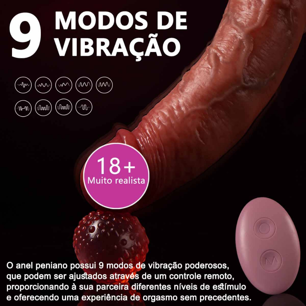 Capa vibratória recarregável para pênis com sensação Real, extensor de pênis masculino, brinquedos Sexy em Oferta na Shopee