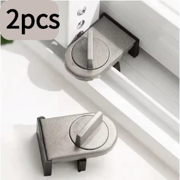 Kit 2 Trava De Segurança P/ Portas E Janelas Deslizantes Basculante De Correr Bloqueador em Oferta na Shopee