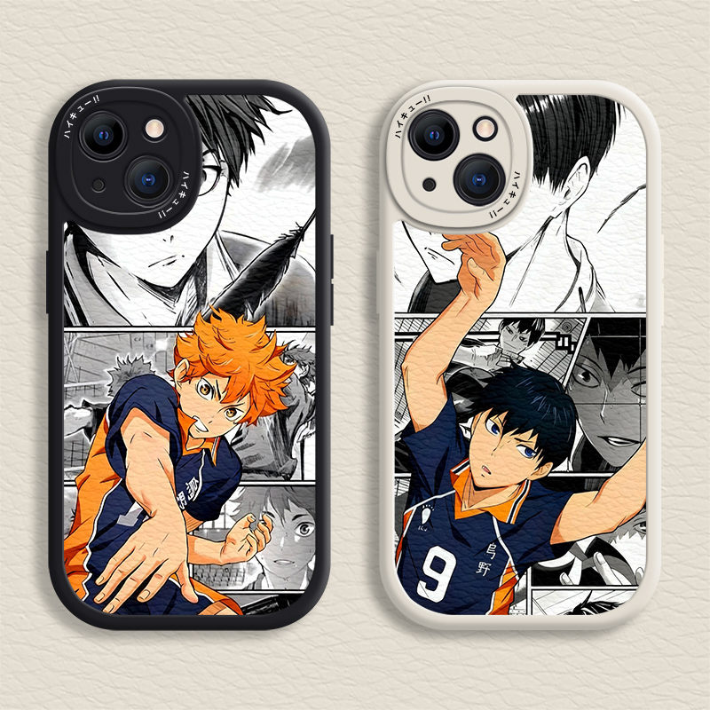 Capa iPhone Para 16/15/14/13/12/11 Promax Haikyu ! Shoyo Hinata ​/Macia Tobio Kageyama 7/8 Plus/X/XR/Xs Max