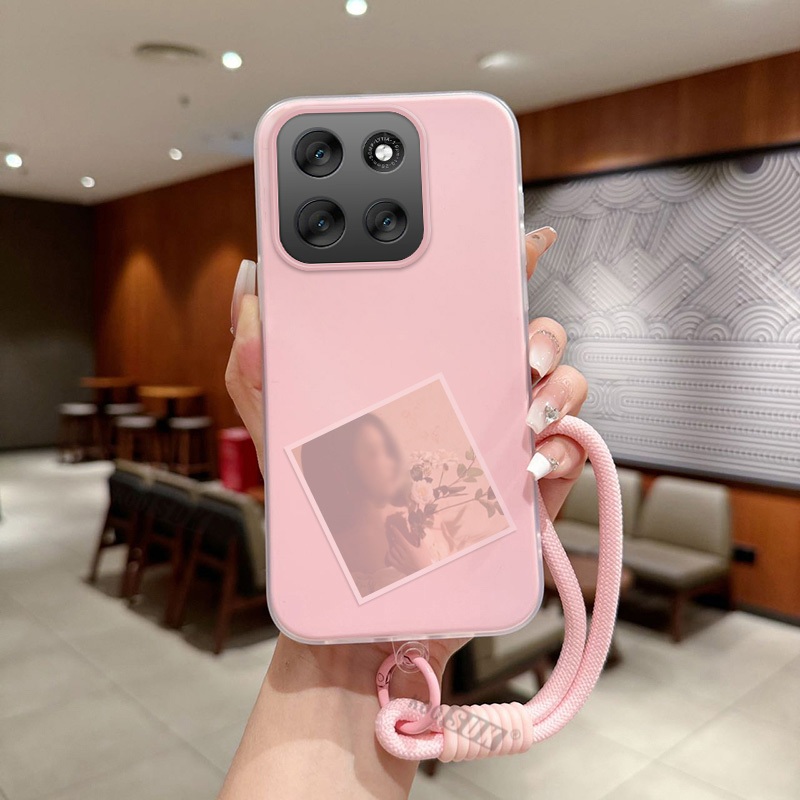 Invólucro Para Motorola Moto G06 G56 G96 G86 Power G05 G15 G35 G45 G55 G75 G85 E15 Pulseira Cordão Capa Traseira Caso Do em Oferta na Shopee