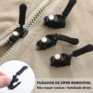 3/10pcs Zipper Reparo Instantâneo Destacável Reparador De Zíper Artefato De Removível em Oferta na Shopee