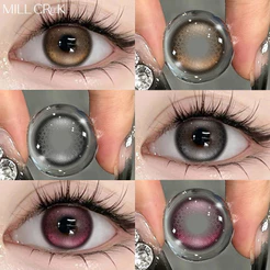 Lentes De Contato Para Miopia Mill Creek Coloridas Tamanho 14.5 Mm 2 Unidades Uso Por Um Ano