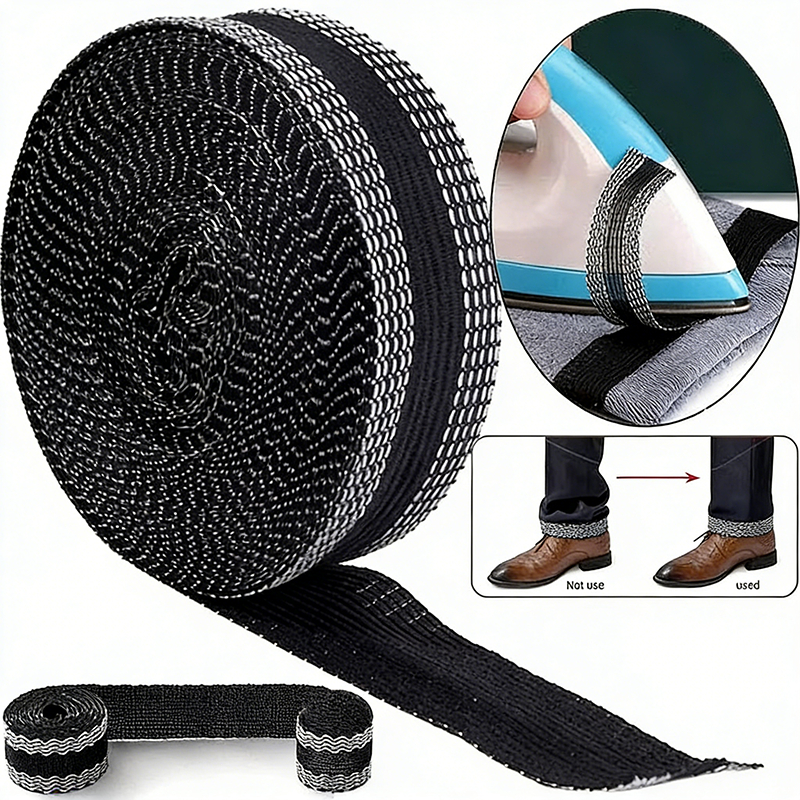1m/5m Fita De Bainha Autoadesiva Para Calças , Sem Costura ,Ferro Em Tecido Saias Jeans , Faça Você Mesmo,Rápido e Fácil