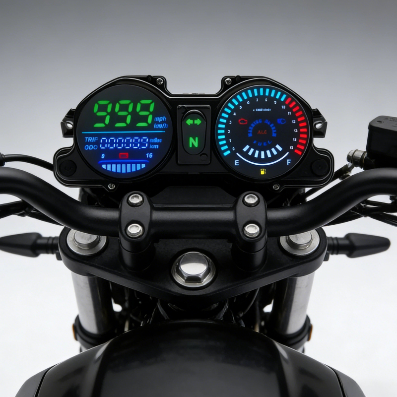 Novo Velocímetro Brasileiro De Motocicleta Odômetro Painel Digital Para CG/Titan 150 ESD 2009 A 2013 AZUL 37100-KVS-901 em Oferta na Shopee