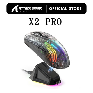 Mouse Para Jogos Sem Fio ATTACK SHARK X2 Pro PixArt 3212 4000 DPI RGB Dock De Carregamento Tri-Mode 2.4G/Bluetooth/Com em Oferta na Shopee