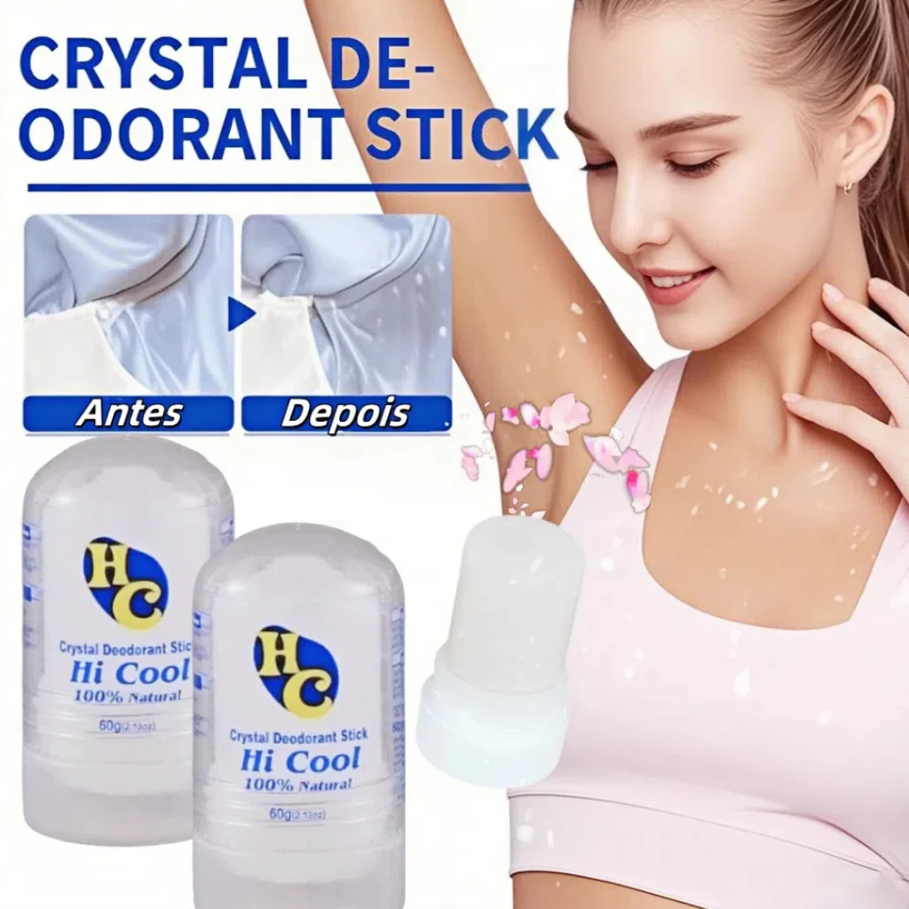 Desodorante Cristal Natural 60g Antitranspirante