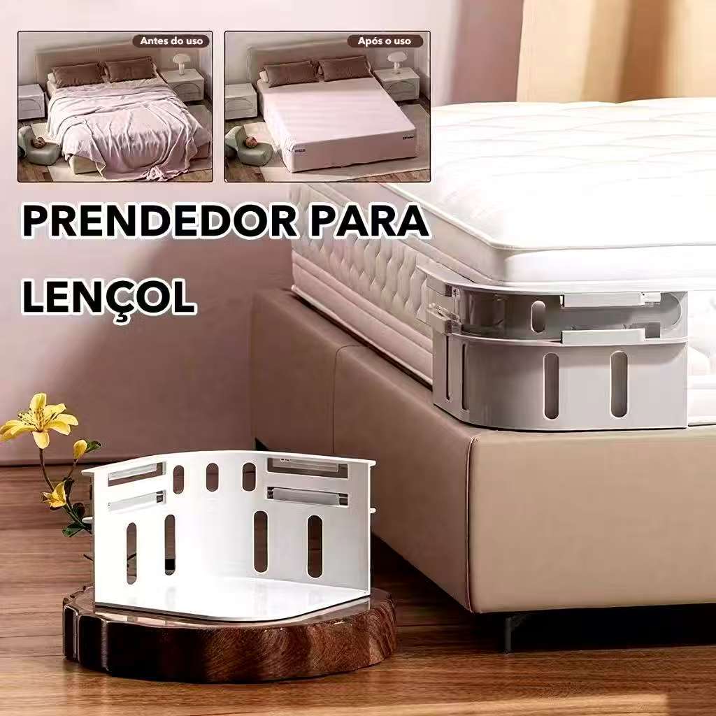 4pcs Prendedor de Lençol Antideslizante – Fixador de Cama Ajustável, Fita Sem Pregos em Oferta na Shopee
