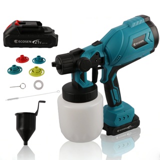 Pistola de Pintura Pulverizador de Tinta 2 Baterias 21v  Pulverizadora Spray Portátil Elétrico em Oferta na Shopee