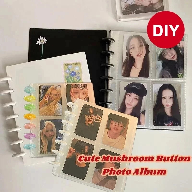 Álbum De Fotos Com Botão Em Forma De Cogumelo 80 Bolsos De 3 Polegadas Para Guardar Cartões E Artigos De Papelaria . em Oferta na Shopee