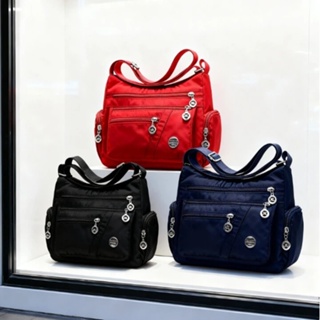 Bolsa Feminina Crossbody Transversal com 5 zíperes e Alça lateral em Oferta na Shopee