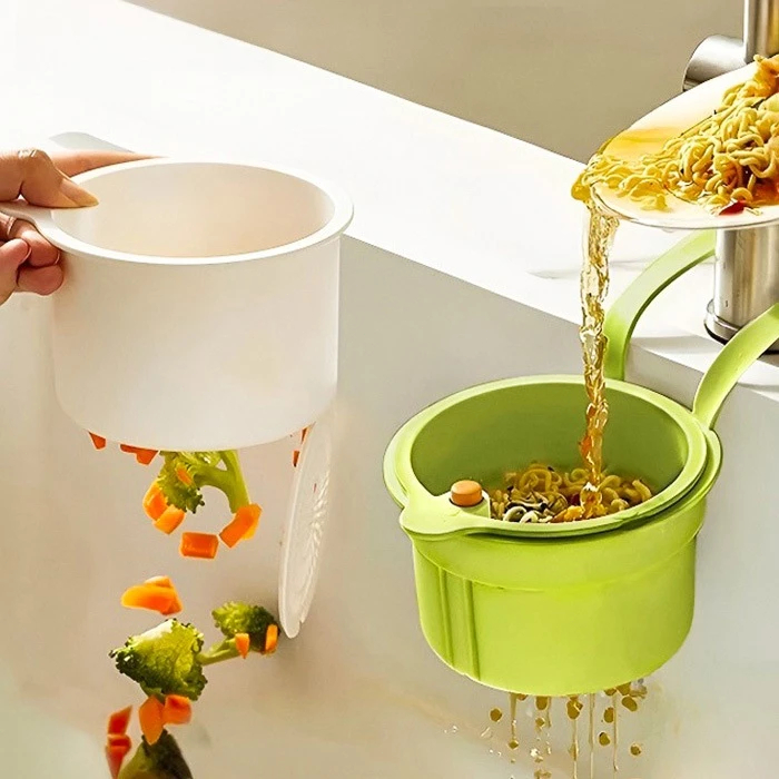 Filtro De Resíduos De Cozinha , Cesta De Pia Suspensa Removível Criativa , Fácil De Limpar