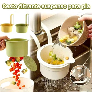 Filtro De Resíduos De Cozinha , Cesta Removível Criativa Para Pendurar Na Pia , Fácil De Limpar em Oferta na Shopee