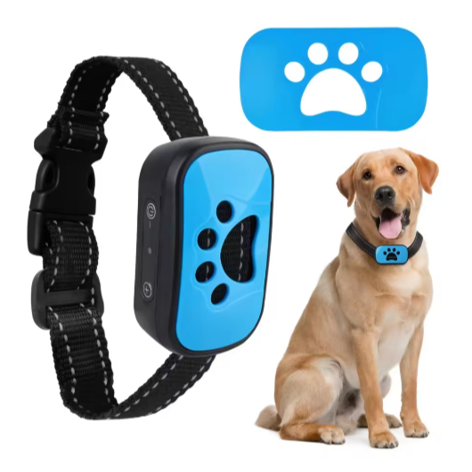 Coleira Recarregável Adestramento Anti Latido Sem Choque Várias Cores - preto、azul